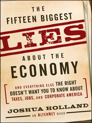 cover image of The Fifteen Biggest Lies about the Economy